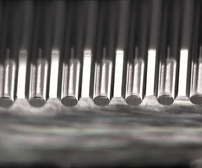 Laser cleaved fibers in an array