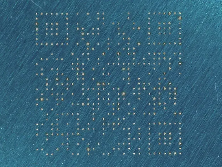 Increased Pulse Energy QR Code Laser Marking
