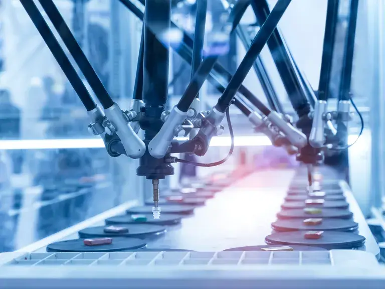 robotic pneumatic piston sucker unit on industrial machine,automation compressed air factory production