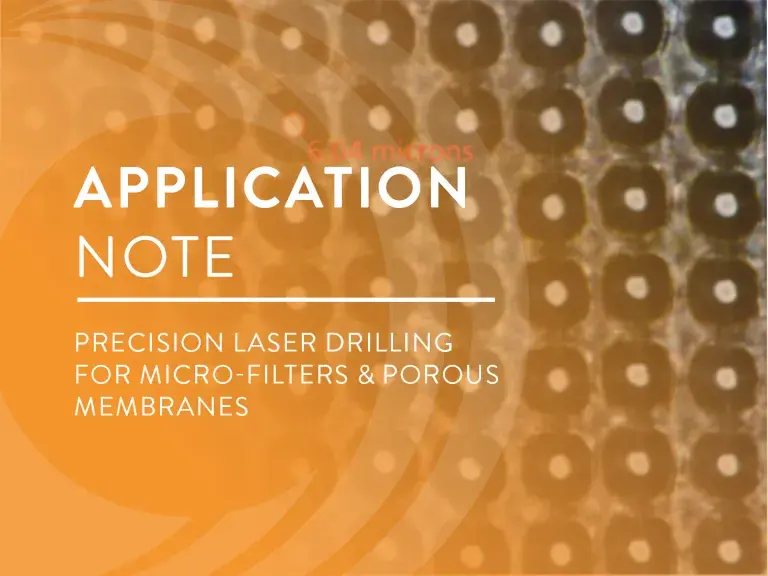 Precision Laser Drilling for Micro-Filters and Porous Membranes