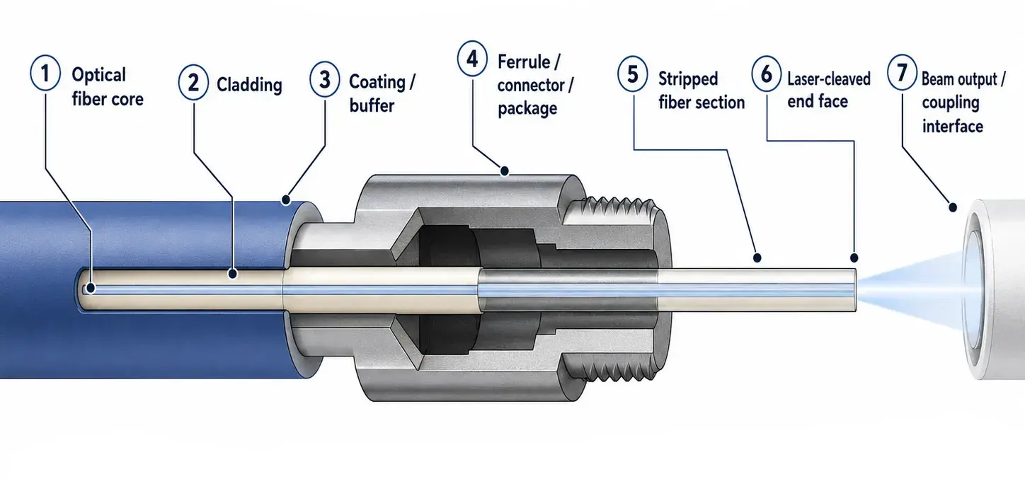 Cross-section of a fiber assembly